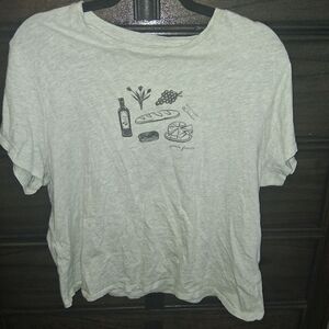 Aerie Heather Gray Graphic Tee